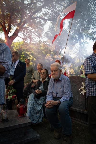 Upamiętniliśmy Bohaterów w 78. rocznicę ich śmierci. Na zdj. Andrzej Gwiazda i Joanna Duda-Gwiazda – Gdańsk, 28 sierpnia 2024. Fot. Roman Jocher