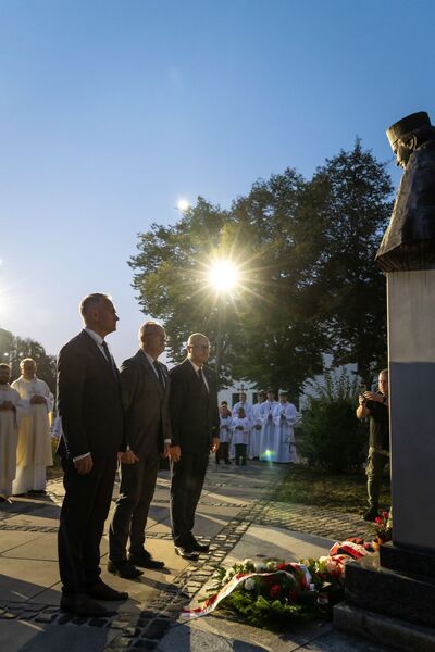 Uroczystość złożenia kwiatów przy pomniku Danuty Siedzikówny „Inki” – Gdańsk, 28 sierpnia 2024. Fot. Roman Jocher