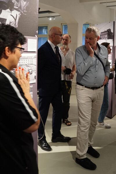 Otwarcie wystawy „Sąd Wojenny Rzeszy 1936–1945. Narodowosocjalistyczne sądownictwo wojskowe i zwalczanie ruchu oporu w Europie” – Halle, 29 sierpnia 2024. Fot. Sebastian Kaniewski (IPN)