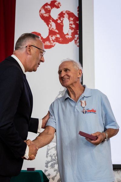 Uroczystość wręczenia Krzyży Wolności i Solidarności działaczom opozycji niepodległościowej z lat 1956–1989 – Gdańsk, 30 sierpnia 2024. Fot. Roman Jocher