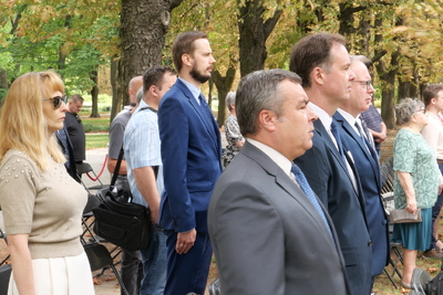 Uroczystości pod pomnikiem Batalionu „Chrobry I” – 31 sierpnia 2024. Fot. Krzysztof Wojciechowski (IPN)