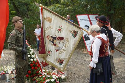 Uroczystości 78. rocznicy zbrodni na żołnierzach NSZ oddziału kpt. Henryka Flamego ps. Bartek – Stary Grodków, Malerzowice Wielkie, 8 września 2024. Fot. Denis Olejak (IPN)