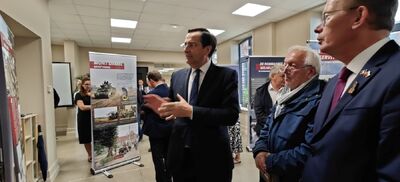 Otwarcie wystawy „Szlaki Nadziei. Odyseja Wolności.” w Steenvoorde – 5 września 2024. Fot. Konrad Białecki (IPN)