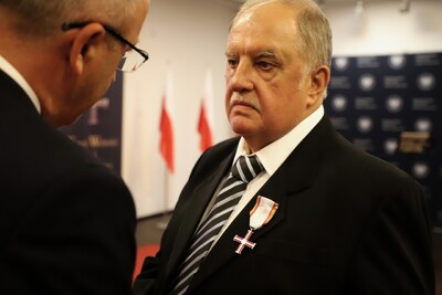 Uroczystość wręczenia Krzyży Wolności i Solidarności oraz medali Reipublicae Memoriae Meritum – Białystok, 12 września 2024. Fot. Paula Prudziłowicz (IPN)