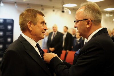 Uroczystość wręczenia Krzyży Wolności i Solidarności oraz medali Reipublicae Memoriae Meritum – Białystok, 12 września 2024. Fot. Paula Prudziłowicz (IPN)