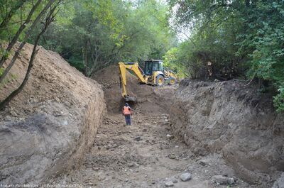 VI etap prac poszukiwawczych na Górkach Czechowskich w Lublinie – 18 września 2024. Fot. Łukasz Pasztaleniec (IPN)
