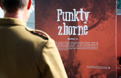 Otwarcie wystawy pt. „Podeptane konwencje. Zbrodnie Wehrmachtu na żołnierzach Wojska Polskiego w trakcie walk i po zakończeniu kampanii polskiej 1939 r.” – 18 września 2024. Fot. IPN