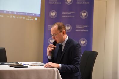 Ogólnopolska konferencja naukowa „Dekret sierpniowy jako narzędzie sprawiedliwych rozliczeń ze zbrodniami okresu wojny i okupacji?” – Katowice, 24–25 września 2024. Fot. Monika Kobylańska (IPN)