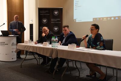 Ogólnopolska konferencja naukowa „Dekret sierpniowy jako narzędzie sprawiedliwych rozliczeń ze zbrodniami okresu wojny i okupacji?” – Katowice, 24–25 września 2024. Fot. Monika Kobylańska (IPN)