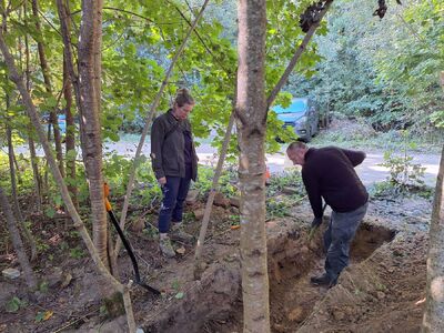 Zespół pracowników BPiI IPN przeprowadził prace poszukiwawcze na Wileńszczyźnie – Dębniaki, 17–20 września 2024. Fot. IPN