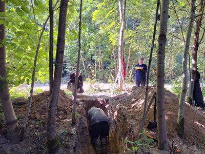 Zespół pracowników BPiI IPN przeprowadził prace poszukiwawcze na Wileńszczyźnie – Dębniaki, 17–20 września 2024. Fot. IPN