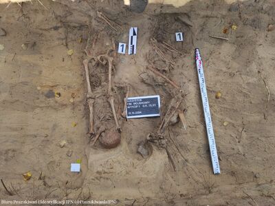 Białystok: na cmentarzu przy ul. 11 listopada odnaleziono szczątki ofiar terroru komunistycznego