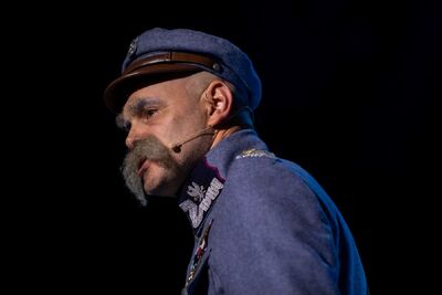 Spektakl „Trzy razy ON. Rzecz o Wincentym Witosie” – Przeworsk, 17 października 2024. Fot. Sławek Kasper (IPN)