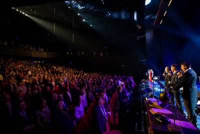 Widowisko muzyczne „Nauka o miłości, odwadze i Krzyżu” – Lublin, 22 października 2024. Fot. Sławek Kasper (IPN)