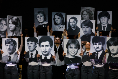 Widowisko muzyczne „Nauka o miłości, odwadze i Krzyżu” – Lublin, 22 października 2024. Fot. Sławek Kasper (IPN)