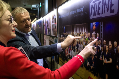 Widowisko muzyczne „Nauka o miłości, odwadze i Krzyżu” – Lublin, 22 października 2024. Fot. Sławek Kasper (IPN)