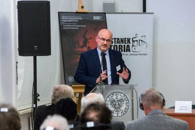 Konferencja naukowa „Narody okupowanej Europy wobec Zagłady Żydów” – Warszawa, 6–8 grudnia 2017. Fot. Sławomir Kasper (IPN)