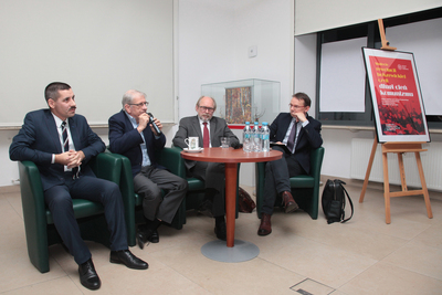 Debata historyczna „Długi cień komunizmu” – 6 grudnia 2017 roku. Fot. Piotr Życieński (IPN)