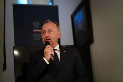 Delegacja Instytutu Pamięci Narodowej w Tunezji – 28–29 października 2024. Na zdj. zastępca prezesa IPN dr hab. Karol Polejowski. Fot. Mateusz Niegowski (IPN)