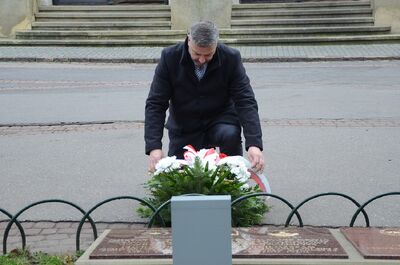 85. rocznica Sonderaktion Krakau. Na zdj. dyrektor krakowskiego oddziału IPN dr hab. Filip Musiał – Kraków, 6 listopada 2024. Fot. Janusz Ślęzak (IPN)