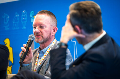 Strefa czasopism IPN w ramach Targów Książki w Katowicach – 8–10 listopada 2024. Na zdj. dr Marcin Kasprzycki. Fot. Krzysztof Łojko (IPN)