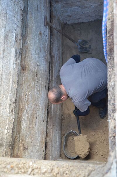 Kolejny etap prac poszukiwawczych na terenie Cmentarza Rzymskokatolickiego w Lublinie – 4–8 listopada 2024. Fot. Łukasz Pasztaleniec (OBPiI IPN w Lublinie)