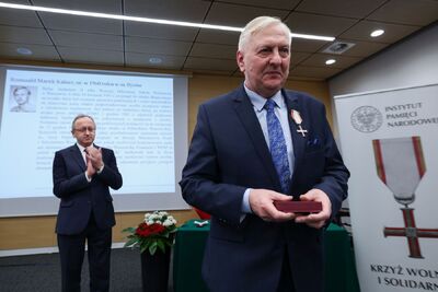 Uroczystość wręczenia Krzyży Wolności i Solidarności – Bydgoszcz, 18 listopada 2024. Fot. Mikołaj Bujak (IPN)