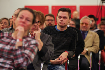 Panel dyskusyjny „Dorobek i perspektywy współczesnej edukacji historycznej”– Pomorski Kongres Pamięci Narodowej, Gdańsk, 20 listopada 2024. Fot. Mikołaj Bujak (IPN)