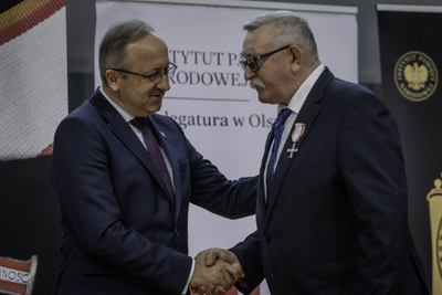 Gala wręczenia Krzyży Wolności i Solidarności oraz nagrody Praesentes Prioribus  – Olsztyn, 22 listopada 2024. Fot. Łukasz Czechyra (IPN)