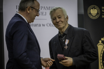 Gala wręczenia Krzyży Wolności i Solidarności oraz nagrody Praesentes Prioribus  – Olsztyn, 22 listopada 2024. Fot. Łukasz Czechyra (IPN)