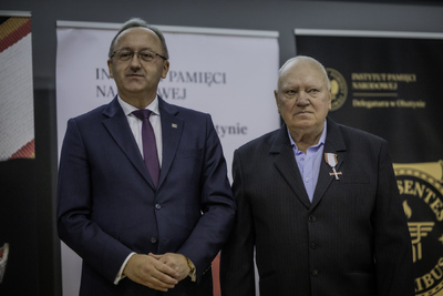 Gala wręczenia Krzyży Wolności i Solidarności oraz nagrody Praesentes Prioribus  – Olsztyn, 22 listopada 2024. Fot. Łukasz Czechyra (IPN)