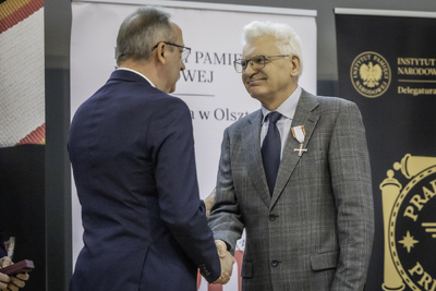 Gala wręczenia Krzyży Wolności i Solidarności oraz nagrody Praesentes Prioribus  – Olsztyn, 22 listopada 2024. Fot. Łukasz Czechyra (IPN)
