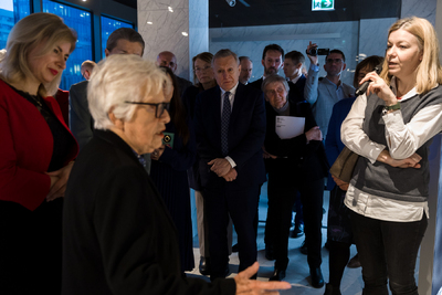 Uroczystość wręczenia Medalu Reipublicae Memoriae Meritum Adzie Krystynie Willenberg – Warszawa, 23 stycznia 2025. Fot. Sławek Kasper (IPN)