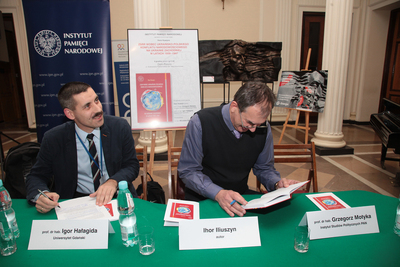 Promocja książki Ihora Iliuszyna „ZSRR wobec ukraińsko-polskiego konfliktu narodowościowego na Ukrainie Zachodniej w latach 1939–1947”. Fot. Piotr Życieński (IPN)