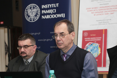 Promocja książki Ihora Iliuszyna „ZSRR wobec ukraińsko-polskiego konfliktu narodowościowego na Ukrainie Zachodniej w latach 1939–1947”. Fot. Piotr Życieński (IPN)