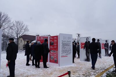 Wystawa szczecińskiego IPN „Ojcowie Niepodległości” w Stróży. Fot. Magdalena Ruczyńska (IPN)