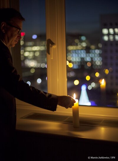 W siedzibie IPN przy ul. Wołoskiej. Fot. Marcin Jurkiewicz (IPN)