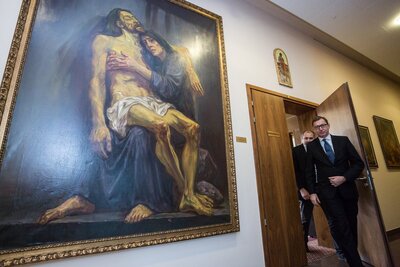 Podpisanie umowy z Wyższą Szkołą Kultury Społecznej i Medialnej w Toruniu – 15 grudnia 2017. Fot. Sławomir Kasper (IPN)