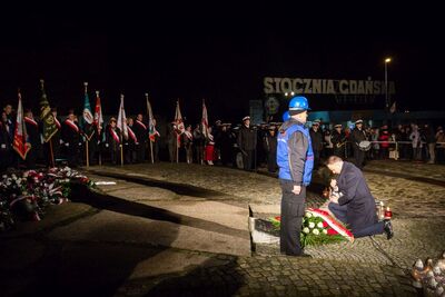 Grudzień ’70 – uroczystości w 47. rocznicę krwawej pacyfikacji protestów robotniczych na Wybrzeżu – 17 grudnia 2017. Fot. Sławomir Kasper (IPN) #23
