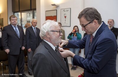 Uroczystość wręczenia odznaczeń państwowych – Warszawa, 13 grudnia 2017. Fot. Marcin Jurkiewicz (IPN)