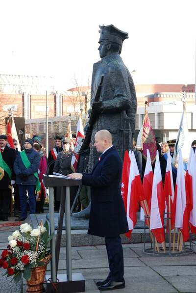 List Marszałka Sejmu odczytał Bartłomiej Wróblewski – poseł na Sejm RP – Poznań, 27 grudnia 2017. Fot. Jan Kołodziejski