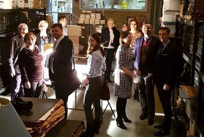 Delegacja IPN zwiedza archiwum „Dziennika Związkowego” – 16 stycznia 2018