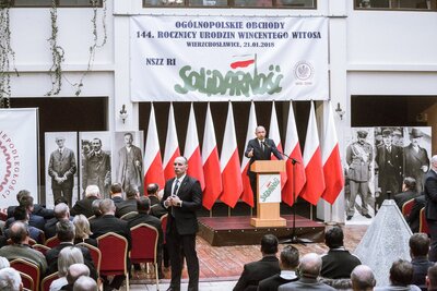 Obchody 144. rocznicy urodzin Wincentego Witosa – Wierzchosławice, 21 stycznia 2018 r. Fot. Slawomir Kasper (IPN)