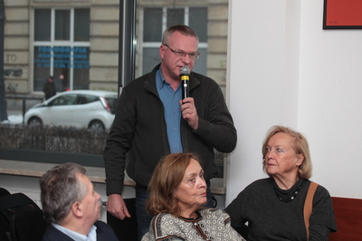 Wykład Teofila Lachowicza „Wychodźstwo polskie w Ameryce na rzecz niepodległości Polski w latach 1914–1920” – 23 stycznia 2018. Fot. Piotr Życieński (IPN)