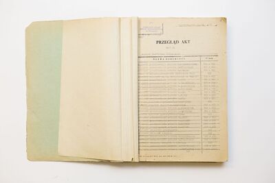 Przegląd akt sprawy ks. Stefana Niedzielaka (fragment akt)