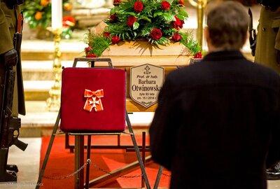 Uroczysta msza pogrzebowa śp. prof. Barbary Otwinowskiej – 26 stycznia 2018. Fot. Marcin Jurkiewicz (IPN)