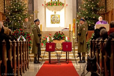 Uroczysta msza pogrzebowa śp. prof. Barbary Otwinowskiej – 26 stycznia 2018. Fot. Marcin Jurkiewicz (IPN)