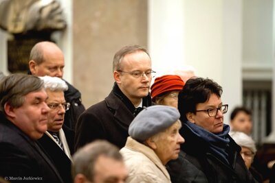 Uroczysta msza pogrzebowa śp. prof. Barbary Otwinowskiej – 26 stycznia 2018. Fot. Marcin Jurkiewicz (IPN)