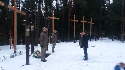 Wizyta delegacji Instytutu Pamięci Narodowej na Białorusi. Kuropaty – 29 stycznia 2018