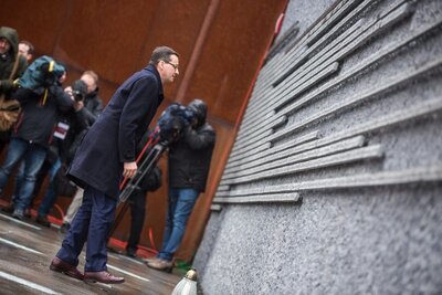Premier Mateusz Morawiecki w Muzeum im. Rodziny Ulmów w Markowej – 2 lutego 2018. Fot. Sławomir Kasper (IPN)